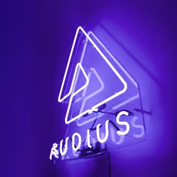 Blockchain app logo:Audius
