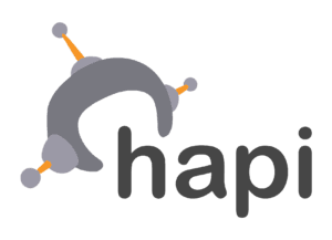 Logo featuring stylized text and symbols