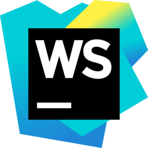 Stylized logo for WebStorm IDE