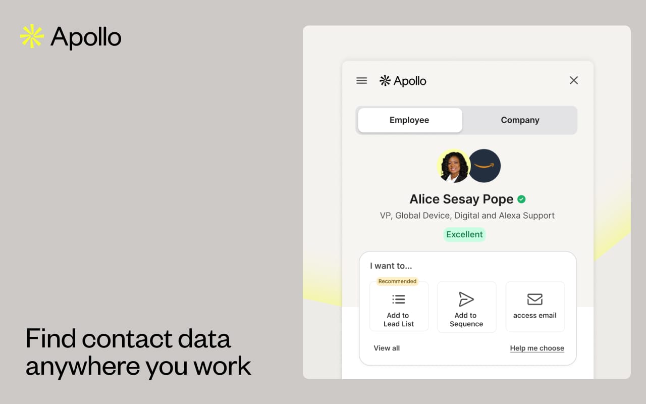 Apollo Chrome Extension