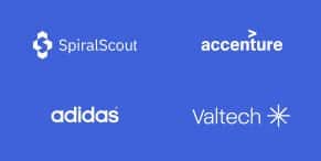 Logos of four different companies