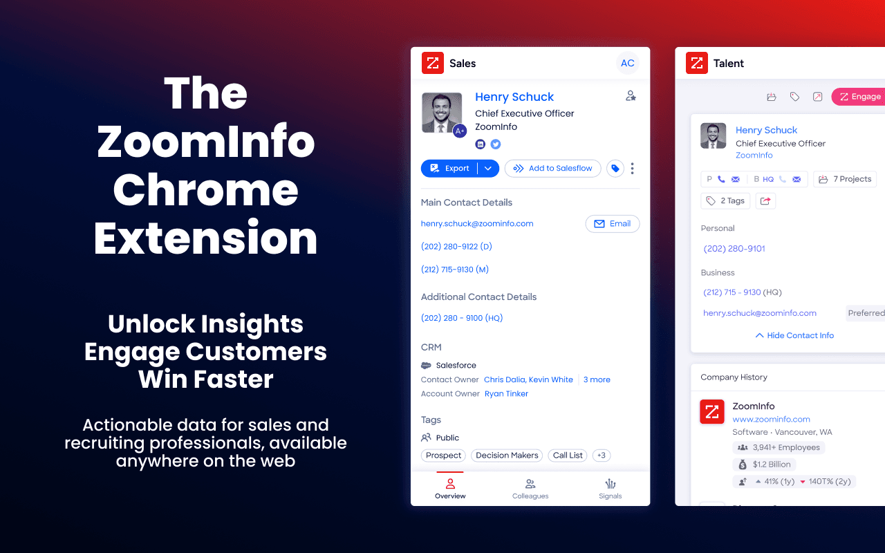 Zoominfo Chrome