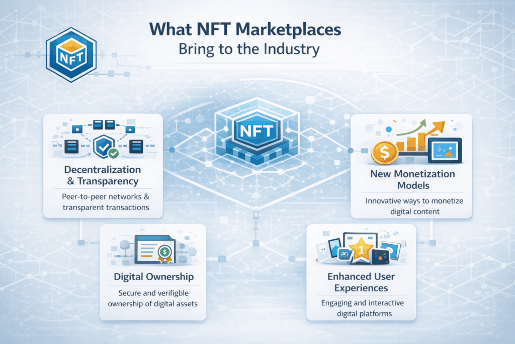What NFT Marketplaces bring to the Industry