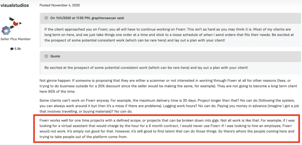 Fiverr works well for one time projects with a defined scope