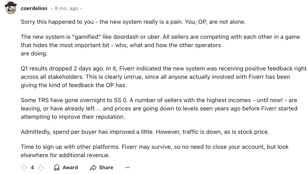 coment Sorry this happened to you - the new system really is a pain.