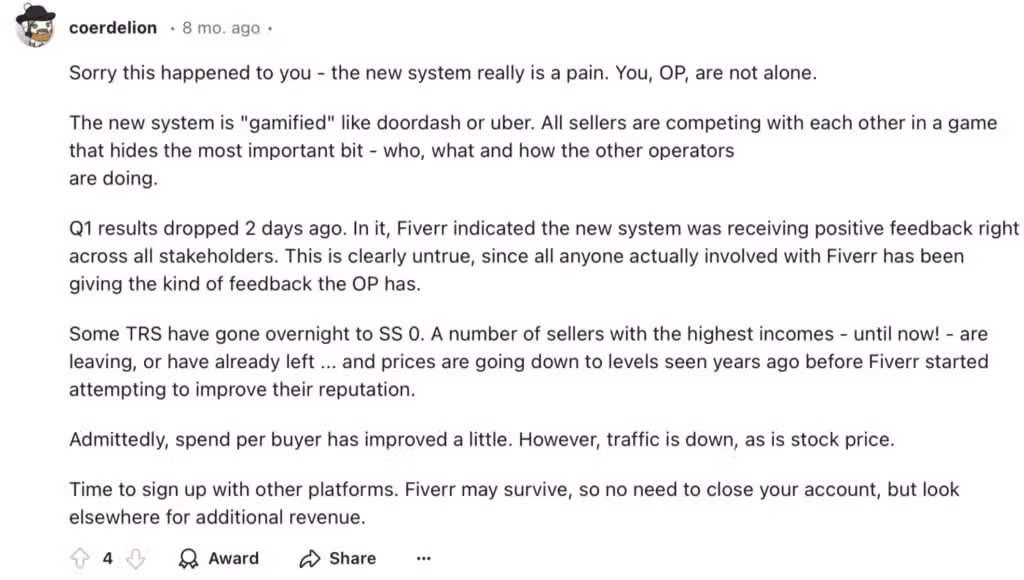 coment Sorry this happened to you - the new system really is a pain.