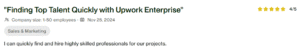 review:Finding top Quickly with Upwork