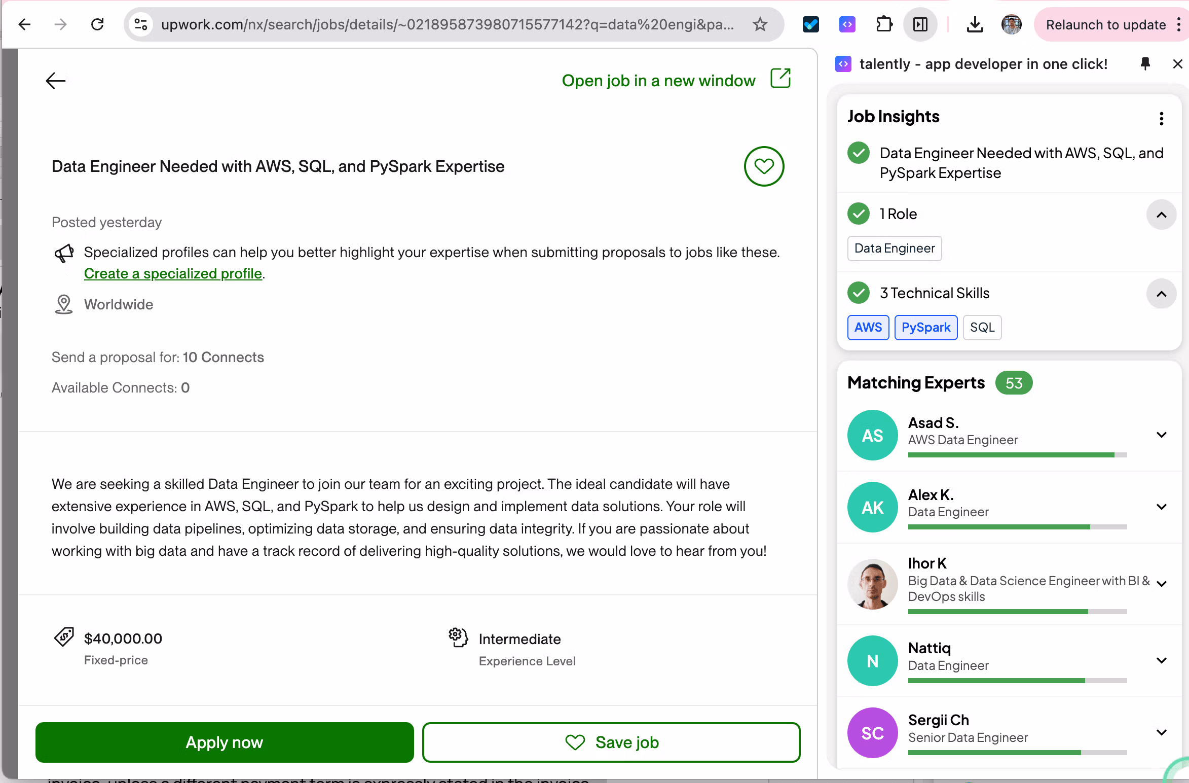 Upwork Screenshot