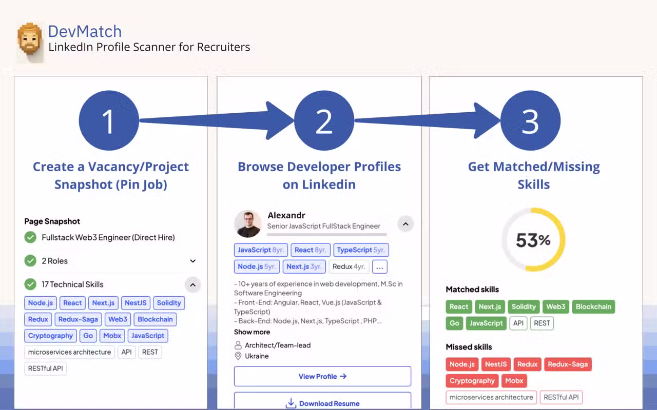 DevMatch Screenshot 01