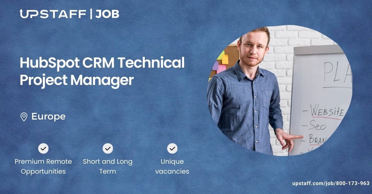HubSpot CRM Technical Project Manager job