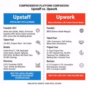 Comparison of Upstaff and Upwork