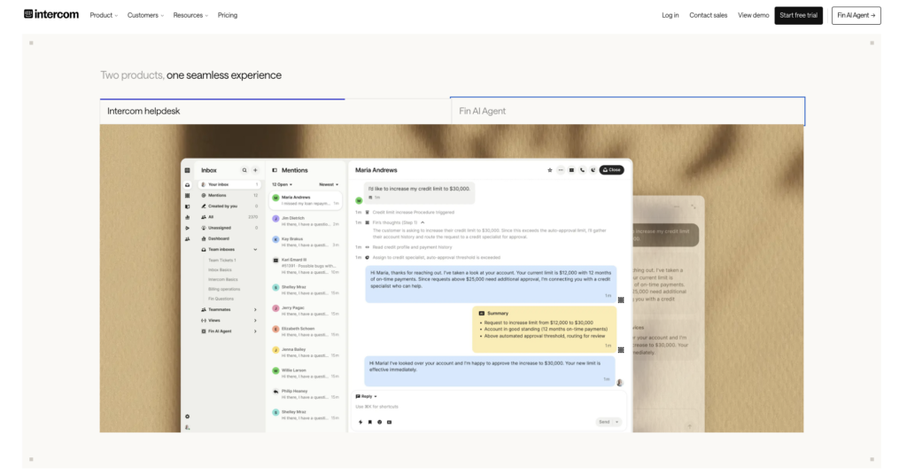 Intercom Fin - best ai chatbot