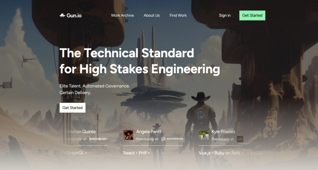 gun.io - toptal alternatives
