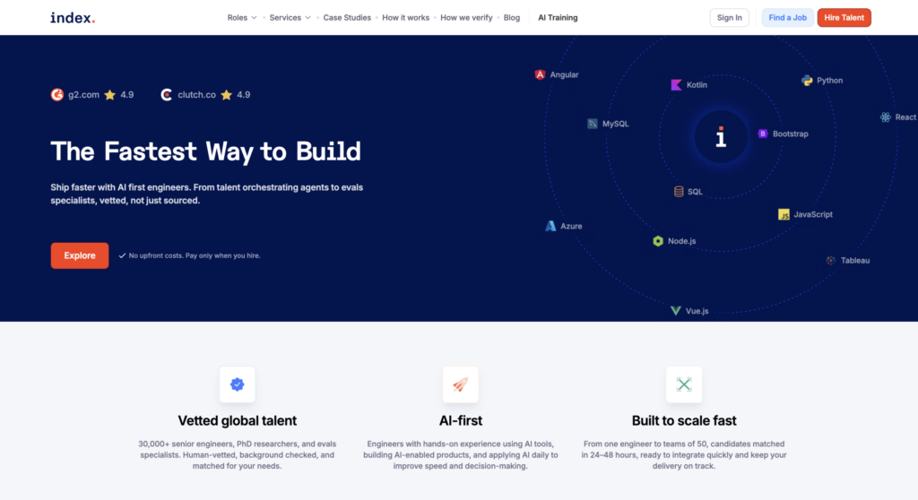 index.dev - TopTal Alternatives 2026