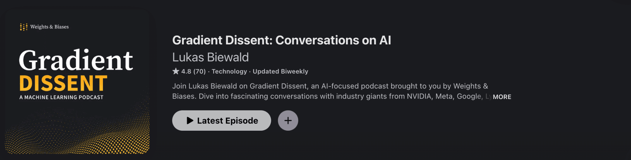 Gradient Dissent &ndash; podcast on Apple Podcasts