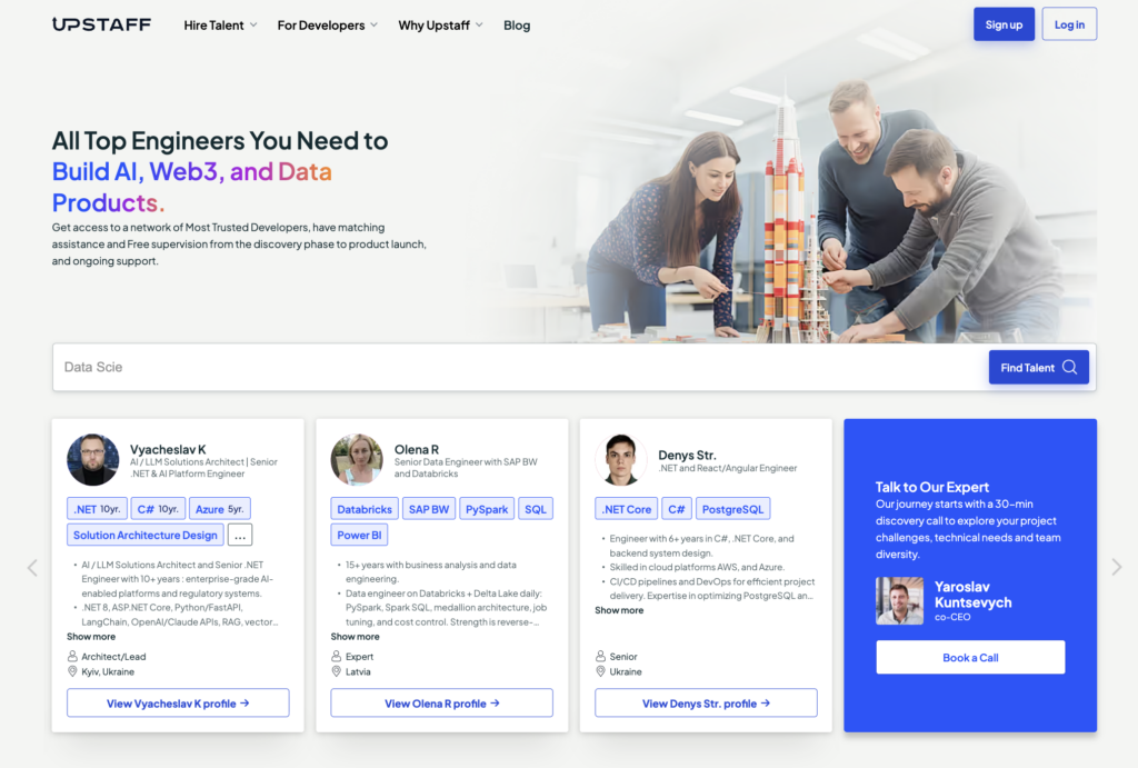upstaff - toptal alternatives